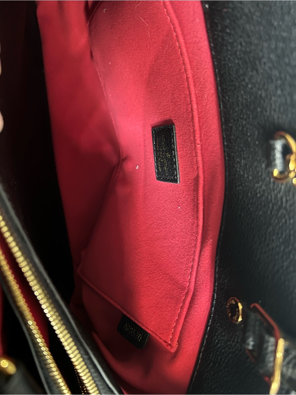 LV Black with Cream Monogram pebble Leather Tote - Picture 11 of 16